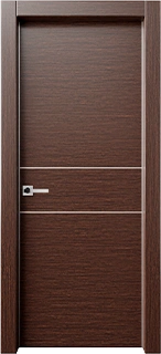 Door design: Alluminio Elivia Horizontal Wood Grain 2HS from Alluminio Collection collection - Modern Luxury style