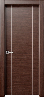 Door design: Alluminio Elivia Horizontal Wood Grain 2VS from Alluminio Collection collection - Modern Luxury style