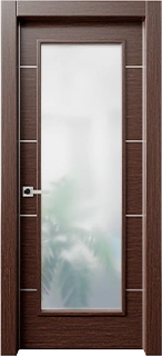Door design: Alluminio Elivia Horizontal Wood Grain La Luce 4HS from Alluminio Collection collection - Modern Luxury style