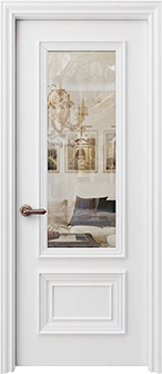 Door design: Palladio Due Clear Glass from Palladio Collection collection - Classic Luxury style