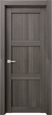 Interior Door Curated Contemporary Shaker 3 Panel in Ash Smoky finish - Almes Doors
