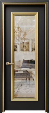 Palladio Uno Clear Glass - Black Gold Patina