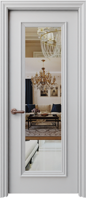 Interior Door Palladio Uno Mirror in Primed finish - Almes Doors