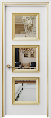 Palladio Prima Mirror - White Gold Patina