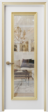 Palladio Uno Clear Glass - White Gold Patina