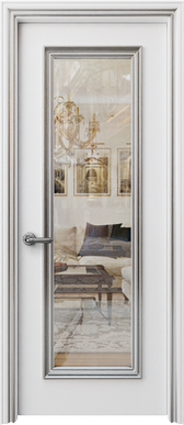 Palladio Uno Clear Glass - White Silver Patina