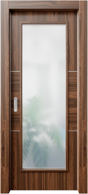 Pocket Door Alluminio Elivia Vertical Wood Grain La Luce 2HS
