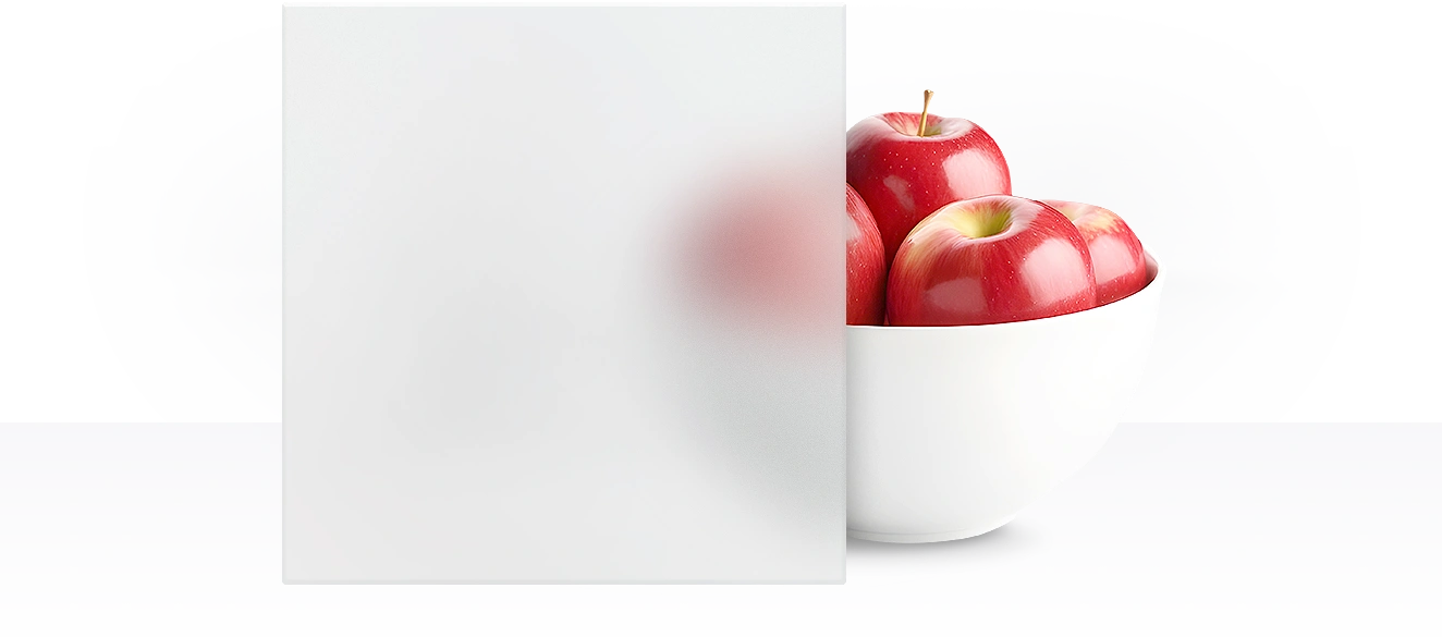 Frosted Tempered Glass for Semplicita Elivia Horizontal Wood Grain La Luce - premium glass option