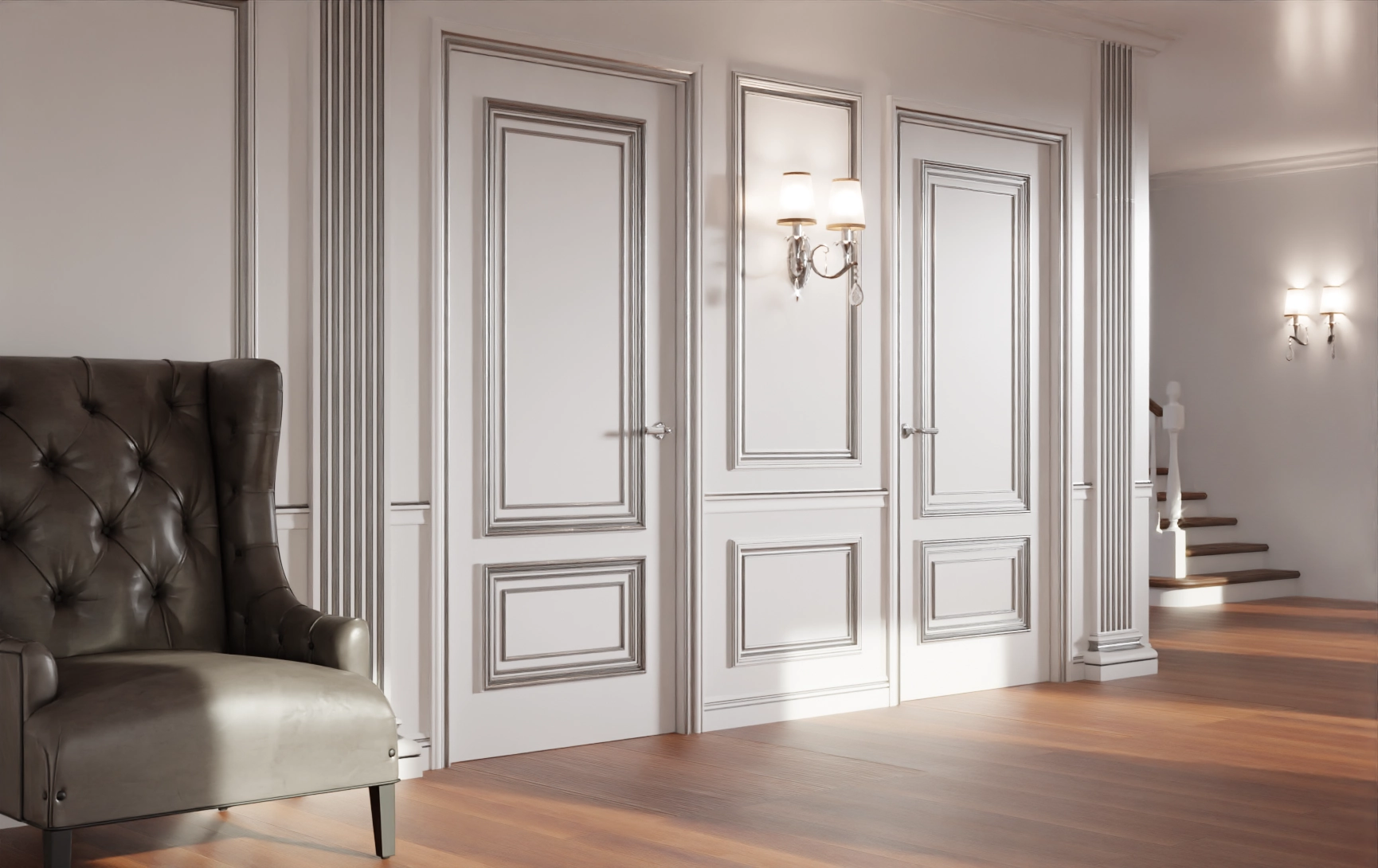 Silver or Gold Patina finish for Palladio Prima Solid - premium material option